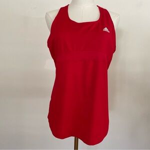 Vintage Y2K adidas Red Racerback Tank Top Large
